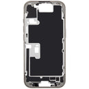 Mid-frame housing de iPhone 16 Pro (EU/Global) en titanio natural con botones de encendido y volumen.