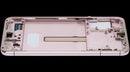 Pantalla OLED Pink Gold usada con marco para Samsung Galaxy S22 Plus 5G (SM-S906), lista para reparación.
