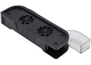 Base de enfriamiento HUB para Nintendo Switch 2, con ventilador y puertos USB, color negro.