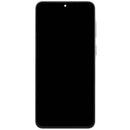 Pantalla OLED refurbished gris para Samsung Galaxy A57 5G (A576) con marco, lista para reparación.