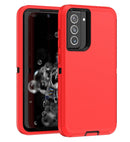 Funda heavy duty Samsung Galaxy A32 4G (Rojo y Negro)