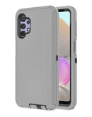 Protege tu Samsung Galaxy A32 5G con la funda heavy duty en gris y negro en Guatemala.