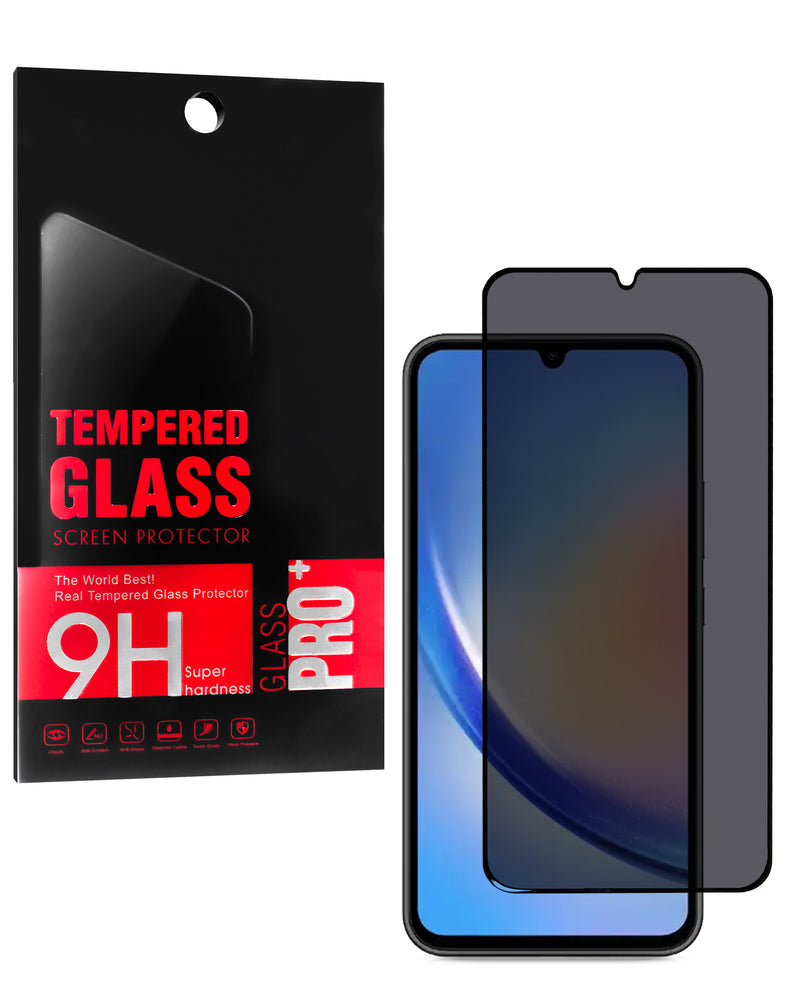 Protector de vidrio templado Privacy para Samsung Galaxy A34 en Guatemala, ideal para mantener la privacidad de tu pantalla y protegerla de caídas.