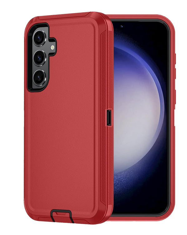 Protege tu Galaxy A35 5G en Guatemala con este case heavy duty en color rojo y negro.