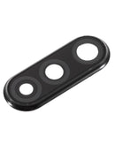 Reparación de cámara Huawei P30 Lite en Guatemala, lente de cámara trasera con anillo de marco en color Midnight Black.