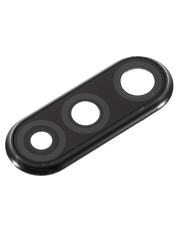 Reparación de cámara Huawei P30 Lite en Guatemala, lente de cámara trasera con anillo de marco en color Midnight Black.