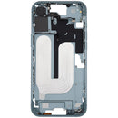 Chasis medio iPhone 16 Plus (A3082) teal Aftermarket Plus con botones power y volumen, repuesto de reparación.
