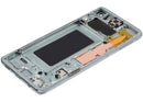 Pantalla OLED Prism Green para Samsung Galaxy S10, con marco, ideal para reparación de display roto.