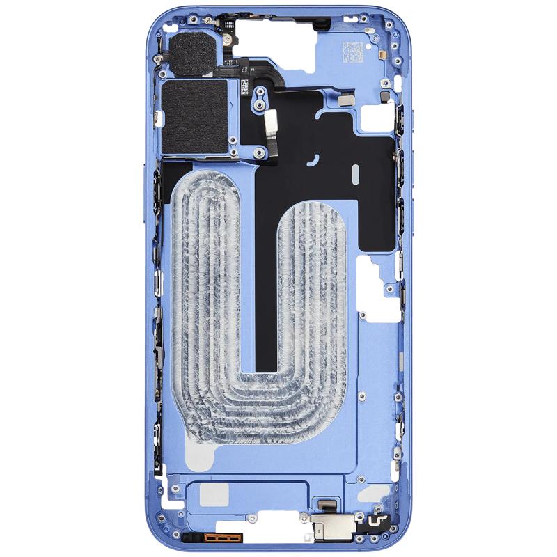 Encuentra la carcasa intermedia con botón de encendido y volumen para iPhone 16 Plus en Guatemala.