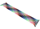 Correa Braided Solo Loop Pride Edition original Apple Watch, talla 7, tejido elástico multicolor para 44mm, 45mm, 46mm, 49mm.