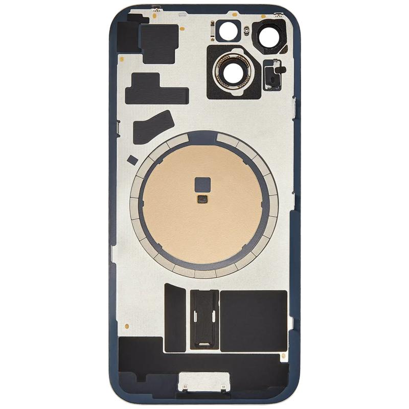 Encuentra tapas traseras originales con MagSafe, NFC y Flex de Flashlight para iPhone 15 en Guatemala.