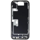Chasis medio de iPhone 16 Pro titanio natural usado, con pequeñas piezas, ideal para reparación.