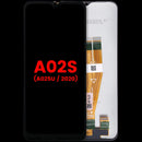 Pantalla LCD de repuesto Samsung Galaxy A02s (A025U) Aftermarket Plus, lista para reparación de pantalla rota.