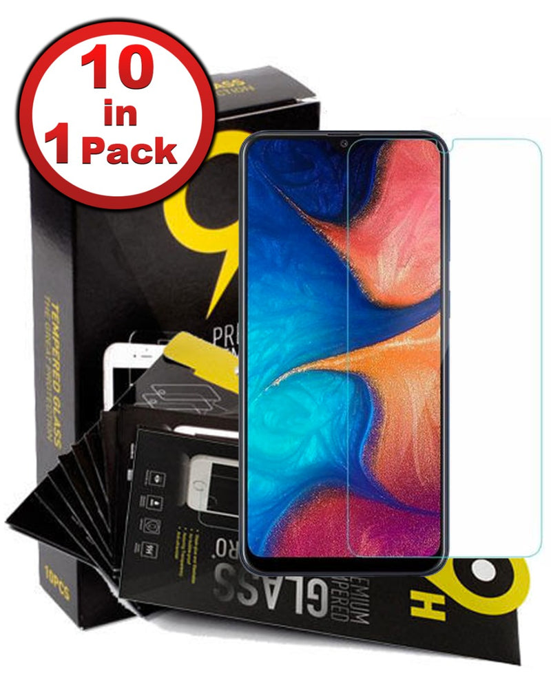 Protege la pantalla de tu Samsung Galaxy A50 / A30 con vidrios templados transparentes, pack de 10, en Guatemala.