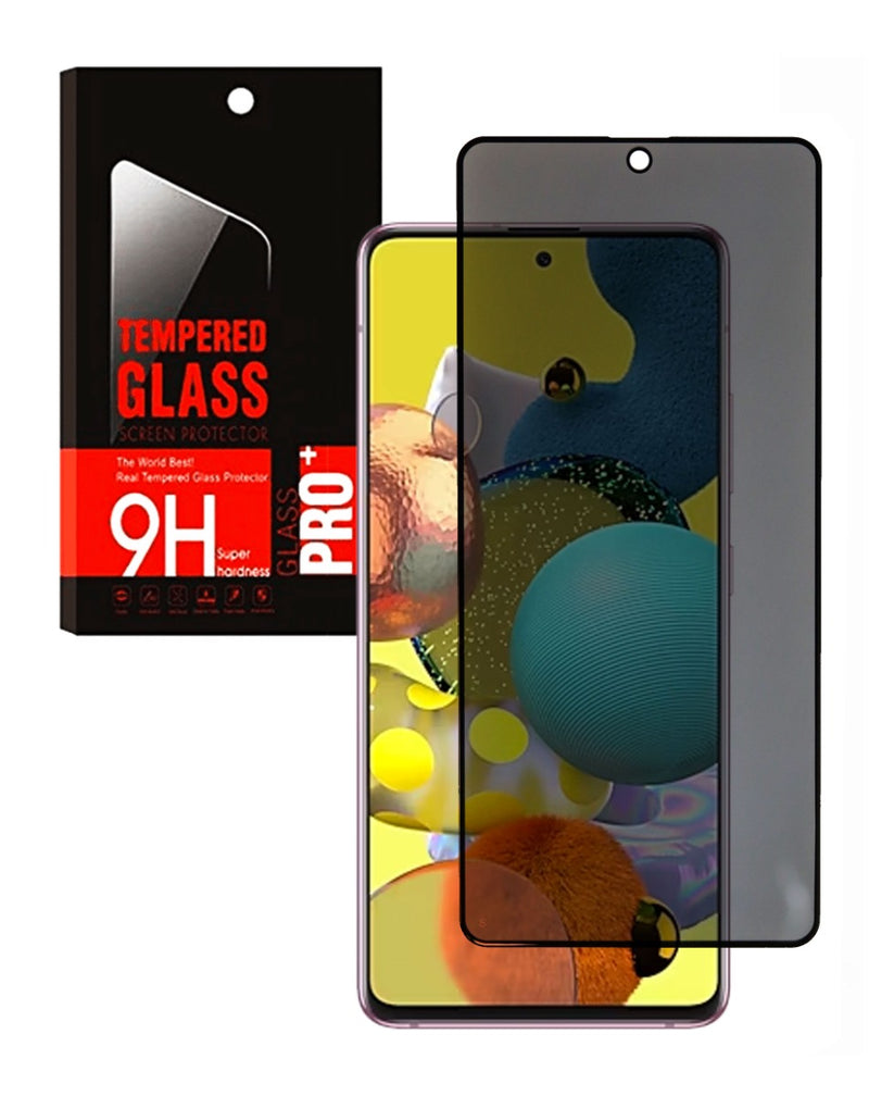 Protector de pantalla de vidrio templado de privacidad para Galaxy A51 en Guatemala - mayorista de accesorios Samsung con envío a talleres de reparación.