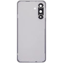 Tapa trasera gris claro para Samsung Galaxy A56 5G (SM-A566) con lente de cámara, repuesto Aftermarket Plus.