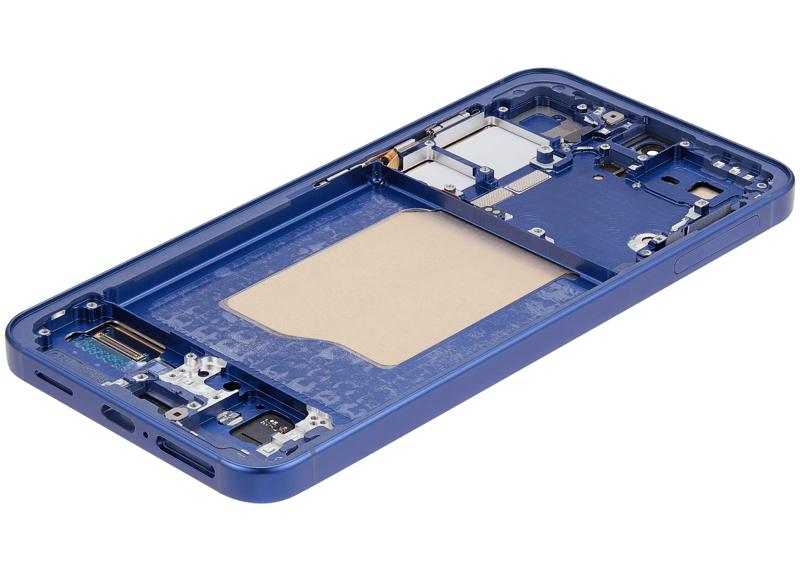 Reparación de pantalla OLED con marco para Samsung Galaxy S25 5G en Guatemala, disponible en color navy.