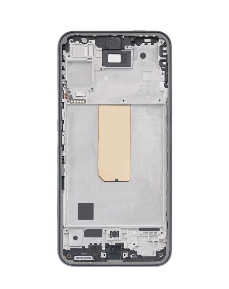 Reparación de estructura media Samsung A54 en Guatemala, encuentra los mejores componentes telefónicos en un taller mayorista especializado.