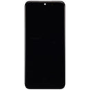 Pantalla OLED Honor Magic6 refurbished, display frontal negro para reparación, conector flex visible.