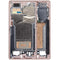 Marco medio compatible en Titanio Rosa Oro para Samsung Galaxy S25 Ultra, disponible en Guatemala para reparaciones de teléfonos Samsung Galaxy, mayoristas y talleres de reparación.