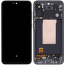 Pantalla Aftermarket Plus Graphite para Samsung Galaxy A56 5G (A566), con marco, lista para reparación.