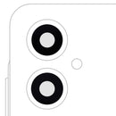 Lente de vidrio para cámara trasera Samsung Galaxy A06 5G (A066) con adhesivo, repuesto para reparación.