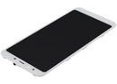 Pantalla LCD blanca Aftermarket Plus para Xiaomi Mi A2 con marco, ideal para reparación de display.