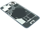 Tapa trasera original iPhone 17e rosa con MagSafe, NFC y flex de linterna, pieza de repuesto para reparación.