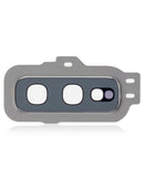 Lente de camara trasera con aro de bisel para Samsung Galaxy S10E (Blanco Prisma)