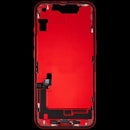 Carcasa intermedia con puerto de carga flex y piezas pequenas iPhone 14 (US Version) (Red)
