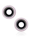 Lente para camara trasera con soporte y bisel para iPhone 13 / 13 Mini (Rosa) (Zafiro Real / Premium)