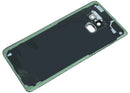 Tapa trasera negra original Samsung Galaxy A8 (A530/2018) con lente de cámara, repuesto para reparación.