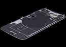 Tapa trasera blanca usada OEM para iPhone 16 Plus (A3084), con MagSafe, NFC y flex de linterna.
