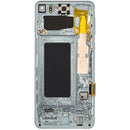 Pantalla OLED Prism Green para Samsung Galaxy S10, con marco, ideal para reparación de display roto.