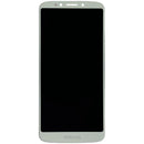 Pantalla original LCD y digitalizador dorado para Motorola Moto E5 Plus (XT1924) con marco, ideal para reemplazo.