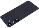 Tapa trasera de vidrio Blue Black para Samsung Galaxy S25 Plus 5G con lente de cámara. Repuesto original.