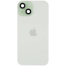 Tapa trasera original verde para iPhone 15 (A2846) con MagSafe, NFC y flex de flash.