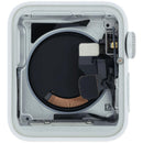Tapa superior de aluminio plateado para Apple Watch Series 3 (38mm) A1860, A1889, A1890, versión celular.