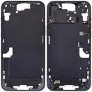 Tapa trasera original iPhone 15 Plus negra, repuesto grado B para reparación de chasis.
