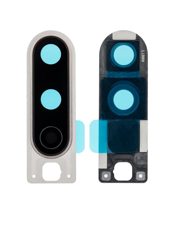 Lente de Camara Trasera con Soporte para OnePlus 8 (Plata Polar)