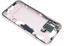 Tapa trasera rosa usada para iPhone 15 (A3090/A3092/A3094/A3096), repuesto de chasis, marco.