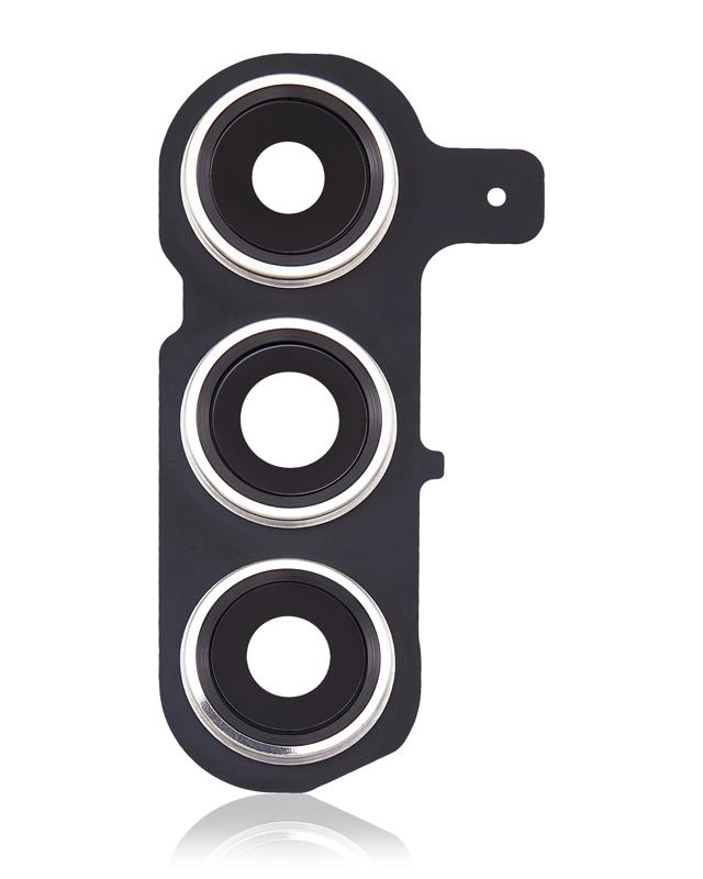 Lente de Camara Trasera con Aro de Cubierta para Samsung Galaxy S24 Plus 5G (Gris Marmol)
