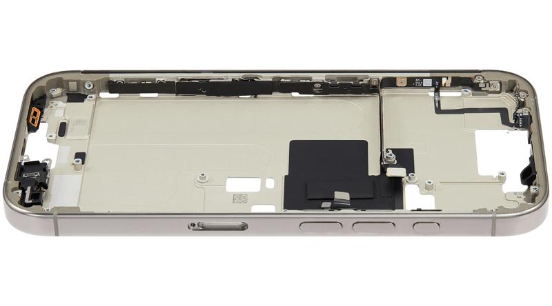 Encuentra el chasis central con botones para iPhone 16 Pro en Guatemala, en talleres especializados en reparaciones de iPhone.