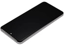 Pantalla OLED blanca refurbished para Xiaomi 15 Ultra con marco, lista para reparación de display.