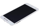 Pantalla LCD completa blanca para Xiaomi Redmi Note 5A, incluye marco y display para reparación.