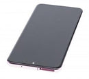 Pantalla OLED Samsung Galaxy S20 5G Cloud Pink, SM-G981V, con marco, refurbished, ideal para reparación de pantalla rota.