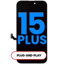 Pantalla incell AQ7 3.0 para iPhone 15 Plus, modelo A2847, con display LCD y digitalizador, ideal para cambio de pantalla rota.
