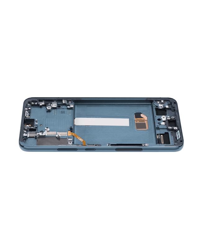 Reparación de pantalla verde con marco OLED para Samsung Galaxy S22 Plus en Guatemala.