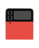 Pantalla OLED externa roja para Samsung Galaxy Z Flip 4 5G, repuesto original service pack para reparación.