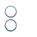 Anillo de bisel teal para cámara trasera iPhone 16/16 Plus (10-pack), protege lentes.